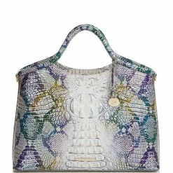 Best deal ???? BRAHMIN Ombre Melbourne Collection Elaine Satchel Bag Spellbound ⌛