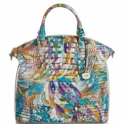 Promo ???? BRAHMIN Melbourne Collection Large Duxbury Satchel Bag Flourish ????