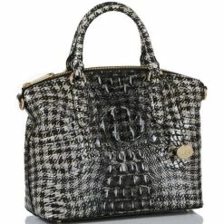 Best Sale ⌛ BRAHMIN Melbourne Collection Houndstooth Duxbury Satchel Bag ⭐ -BRAHMIN Shop unnamed file 271