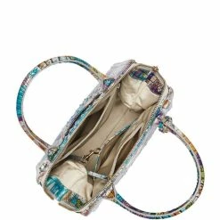 Flash Sale ???? BRAHMIN Melbourne Collection Small Caroline Crocodile-Embossed Leather Satchel Bag Flourish ???? -BRAHMIN Shop unnamed file 2711