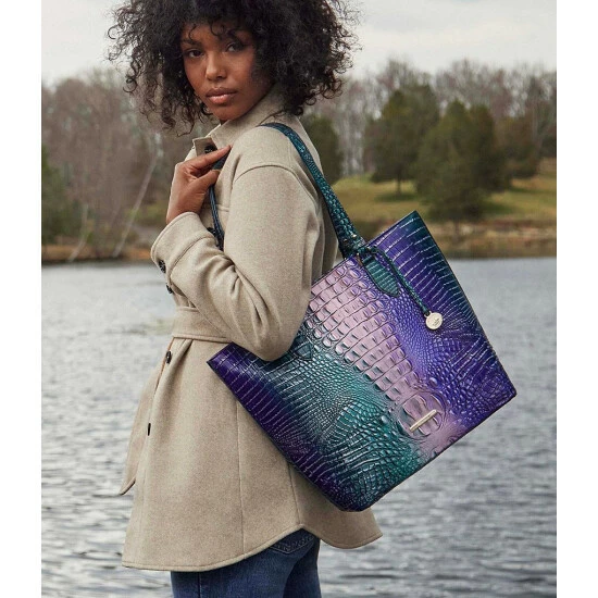 Best Sale ???? BRAHMIN Ombre Melbourne Collection Ellen Tote Bag Enchant ???? 7 Best Sale ???? BRAHMIN Ombre Melbourne Collection Ellen Tote Bag Enchant ???? - Image 5