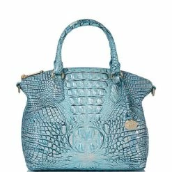 Brand new ???? BRAHMIN Melbourne Collection Duxbury Satchel Bag Arctic Blue ✨