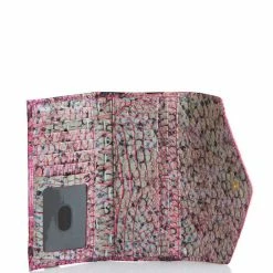 Cheapest ???? BRAHMIN Ombre Melbourne Collection Veronica Snake Print Leather Trifold Wallet Pink Cobra ???? -BRAHMIN Shop unnamed file 286