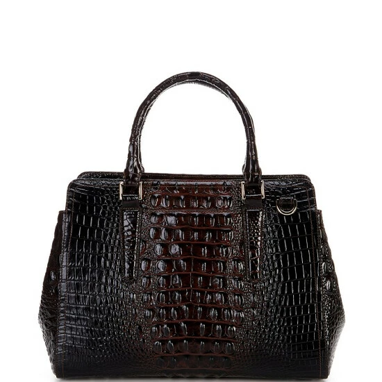 Promo ???? BRAHMIN Ombre Melbourne Collection Small Finley Satchel Bag Cocoa ???? 4 Promo ???? BRAHMIN Ombre Melbourne Collection Small Finley Satchel Bag Cocoa ???? - Image 2