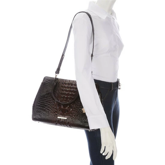 Promo ???? BRAHMIN Ombre Melbourne Collection Small Finley Satchel Bag Cocoa ???? 6 Promo ???? BRAHMIN Ombre Melbourne Collection Small Finley Satchel Bag Cocoa ???? - Image 4