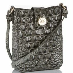 Flash Sale ???? BRAHMIN Melbourne Collection Marley Crocodile-Embossed Crossbody Bag Steel ⭐ -BRAHMIN Shop unnamed file 31