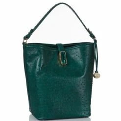 Promo ⭐ BRAHMIN Greenvale Collection Shira Bucket Shoulder Bag Emerald ???? -BRAHMIN Shop unnamed file 319