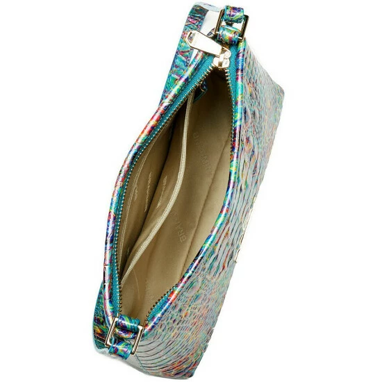 Budget ⌛ BRAHMIN Melbourne Collection Lorelei Blue Rainbow Print Leather Shoulder Bag Blue Ammolite ???? 5 Budget ⌛ BRAHMIN Melbourne Collection Lorelei Blue Rainbow Print Leather Shoulder Bag Blue Ammolite ???? - Image 3