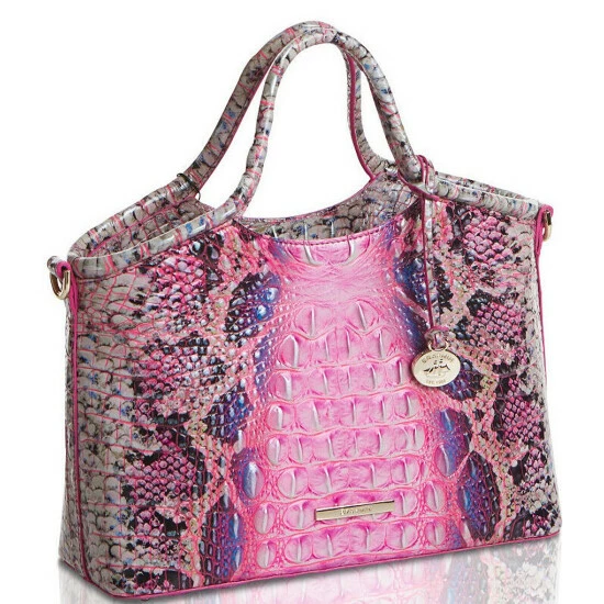 Coupon ???? BRAHMIN Ombre Melbourne Collection Small Elaine Snake Print Leather Satchel Bag Pink Cobra ???? 6 Coupon ???? BRAHMIN Ombre Melbourne Collection Small Elaine Snake Print Leather Satchel Bag Pink Cobra ???? - Image 4