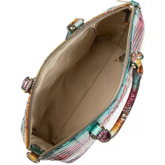 Outlet ???? BRAHMIN Melbourne Collection Large Tropical Duxbury Satchel Bag Luau ???? 5 Outlet ???? BRAHMIN Melbourne Collection Large Tropical Duxbury Satchel Bag Luau ???? - Image 3