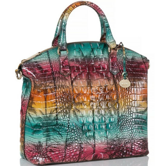 Outlet ???? BRAHMIN Melbourne Collection Large Tropical Duxbury Satchel Bag Luau ???? 6 Outlet ???? BRAHMIN Melbourne Collection Large Tropical Duxbury Satchel Bag Luau ???? - Image 4