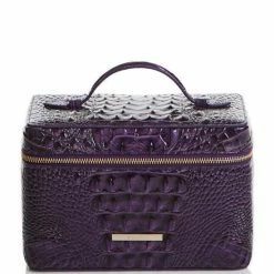 Best Pirce ???? BRAHMIN Ombre Melbourne Collection Charmaine Travel Makeup Bag Ultraviolet ❤️