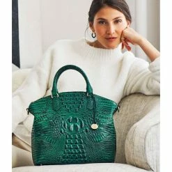 Best Sale ❤️ BRAHMIN Melbourne Collection Large Duxbury Satchel Bag Emerald ???? -BRAHMIN Shop unnamed file 45