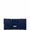 Buy ???? BRAHMIN Melbourne Collection Crocodile-Embossed Veronica Envelope Wallet Pecan ????