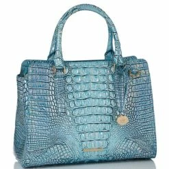 Best Sale ???? BRAHMIN Melbourne Collection Small Finley Carryall Satchel Bag Arctic Blue ???? -BRAHMIN Shop unnamed file 514