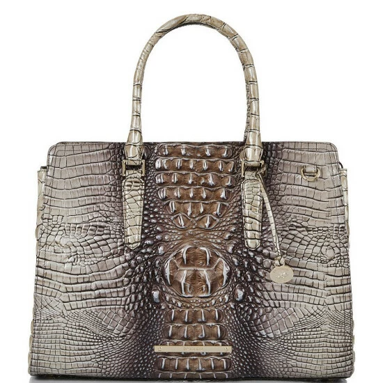 Outlet ???? BRAHMIN Ombre Melbourne Collection Small Finley Carryall Satchel Bag Espresso ❤️ 3 Outlet ???? BRAHMIN Ombre Melbourne Collection Small Finley Carryall Satchel Bag Espresso ❤️