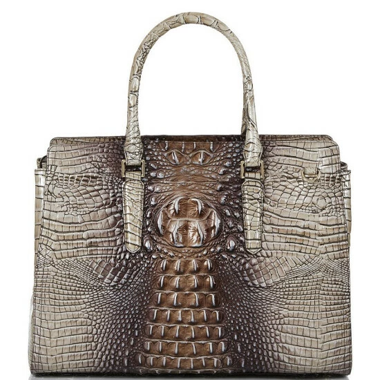 Outlet ???? BRAHMIN Ombre Melbourne Collection Small Finley Carryall Satchel Bag Espresso ❤️ 4 Outlet ???? BRAHMIN Ombre Melbourne Collection Small Finley Carryall Satchel Bag Espresso ❤️ - Image 2