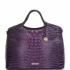 Coupon ???? BRAHMIN Ombre Melbourne Collection Elaine Satchel Bag Ultraviolet ????