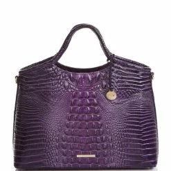 Coupon ???? BRAHMIN Ombre Melbourne Collection Elaine Satchel Bag Ultraviolet ????