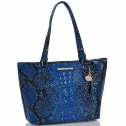 Coupon ???? BRAHMIN Ombre Melbourne Collection Medium Asher Blue Viper Snake Print Leather Tote Bag ???? -BRAHMIN Shop unnamed file 559
