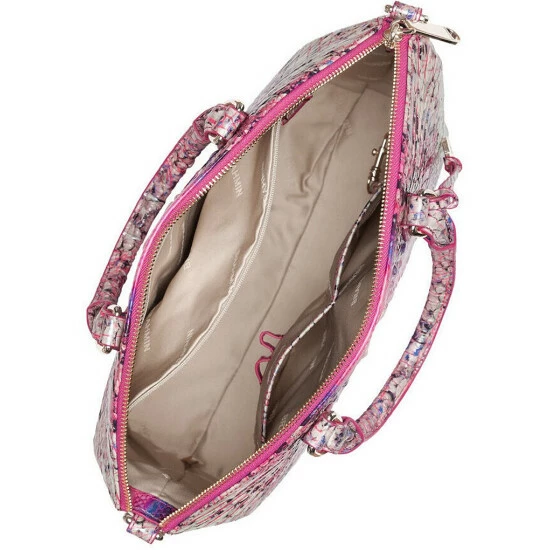 Best Pirce ???? BRAHMIN Ombre Melbourne Collection Large Duxbury Snake Print Leather Satchel Bag Pink Cobra ???? 5 Best Pirce ???? BRAHMIN Ombre Melbourne Collection Large Duxbury Snake Print Leather Satchel Bag Pink Cobra ???? - Image 3