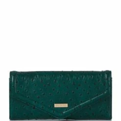 Buy ???? BRAHMIN Greenvale Collection Veronica Trifold Wallet Emerald ✨
