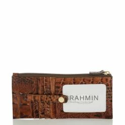 Buy ✨ BRAHMIN Melbourne Collection Leather Crocodile-Embossed Wallet Pecan ???? -BRAHMIN Shop unnamed file 58