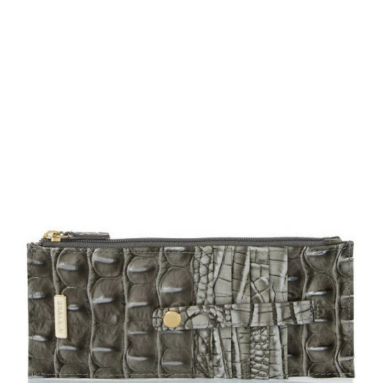 Buy ???? BRAHMIN Melbourne Collection Leather Crocodile-Embossed Wallet Steel ???? 3 Buy ???? BRAHMIN Melbourne Collection Leather Crocodile-Embossed Wallet Steel ????