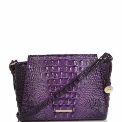 Hot Sale ❤️ BRAHMIN Ombre Melbourne Collection Hillary Crossbody Bag Ultraviolet ????