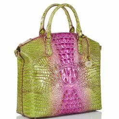 Buy ???? BRAHMIN Ombre Melbourne Collection Large Duxbury Satchel Bag Limeade ???? -BRAHMIN Shop unnamed file 645