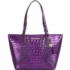Buy ⭐ BRAHMIN Melbourne Collection Medium Asher Tote Bag Purple Potion ????