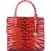 Flash Sale ???? BRAHMIN Ombre Melbourne Collection Small Caroline Animal Print Satchel Bag Pink Feline ???? -BRAHMIN Shop unnamed file 655