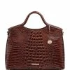 Deals ???? BRAHMIN Melbourne Collection Elaine Crocodile-Embossed Leather Top Zip Satchel Bag Sapphire ???? -BRAHMIN Shop unnamed file 67