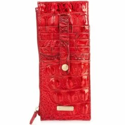 Coupon ???? BRAHMIN Melbourne Collection Leather Crocodile-Embossed Wallet Heartbreaker ????