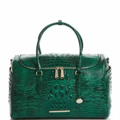 New ???? BRAHMIN Melbourne Collection Talulla Weekender Bag Emerald ????