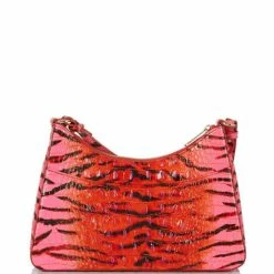 Promo ???? BRAHMIN Ombre Melbourne Collection Esme Animal Print Shoulder Bag Pink Feline ???? -BRAHMIN Shop unnamed file 752