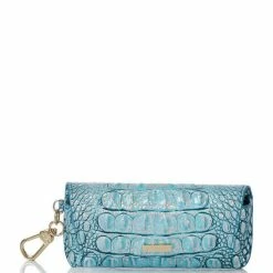 Brand new ???? BRAHMIN Melbourne Collection Elora Keychain Arctic Blue ????
