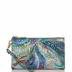 Discount ???? BRAHMIN Melbourne Collection Daisy Wristlet Wallet Elope ????