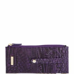 Cheapest ???? BRAHMIN Ombre Melbourne Collection Credit Card Wallet Ultraviolet ????