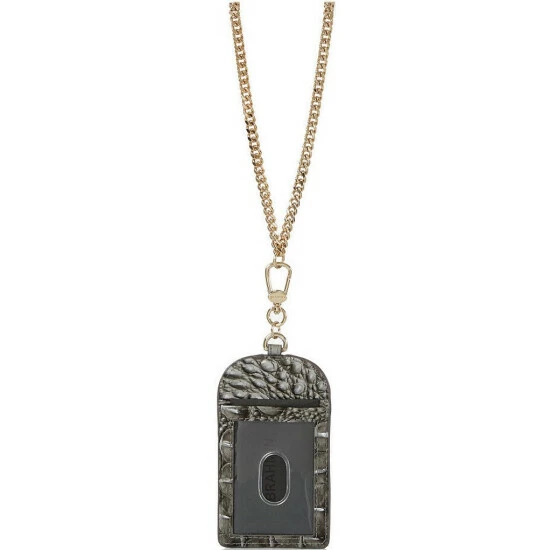 Top 10 ✔️ BRAHMIN Melbourne Collection Stevie Crocodile-Embossed Lanyard Card Holder Steel ❤️ 4 Top 10 ✔️ BRAHMIN Melbourne Collection Stevie Crocodile-Embossed Lanyard Card Holder Steel ❤️ - Image 2