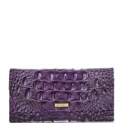 Discount ???? BRAHMIN Ombre Melbourne Collection Veronica Trifold Wallet Ultraviolet ✔️