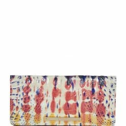 Promo ⌛ BRAHMIN Melbourne Collection Ady Rainbow Print Wallet Celebrate ✨