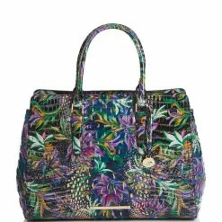 Cheap ???? BRAHMIN Melbourne Collection Finley Carryall Tote Bag Visionary ⭐