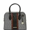 Best reviews of ⭐ BRAHMIN Alexandria Collection Marissa Mixed Media Signature Logo Leather Satchel Bag Black ???? -BRAHMIN Shop unnamed file 888