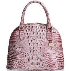 Best deal ✔️ BRAHMIN Melbourne Collection Georgina Satchel Bag Pink Icing ✔️