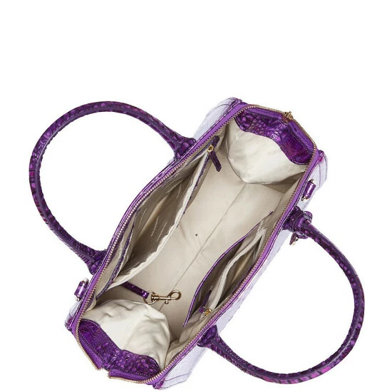 Cheapest ✔️ BRAHMIN Melbourne Collection Caroline Satchel Bag Purple Potion ???? 5 Cheapest ✔️ BRAHMIN Melbourne Collection Caroline Satchel Bag Purple Potion ???? - Image 3