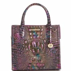 New ✔️ BRAHMIN Melbourne Collection Small Caroline Satchel Bag Lustrous ❤️