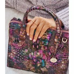 New ✔️ BRAHMIN Melbourne Collection Small Caroline Satchel Bag Lustrous ❤️ -BRAHMIN Shop unnamed file 963