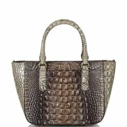 Hot Sale ???? BRAHMIN Melbourne Collection Small Ashlee Crocodile-Embossed Leather Satchel Bag Espresso ???? -BRAHMIN Shop unnamed file 976