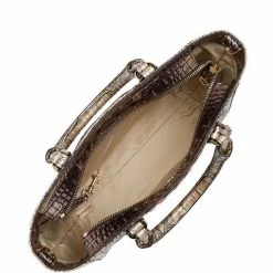 Hot Sale ???? BRAHMIN Melbourne Collection Small Ashlee Crocodile-Embossed Leather Satchel Bag Espresso ???? -BRAHMIN Shop unnamed file 977